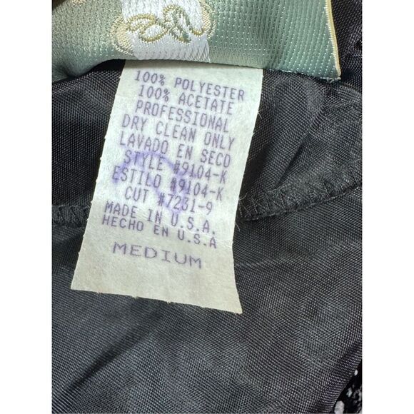 Aspeed USA Black lace evening gown with ruffled hem #gothglam #eveningwear mediu - Picture 9 of 10